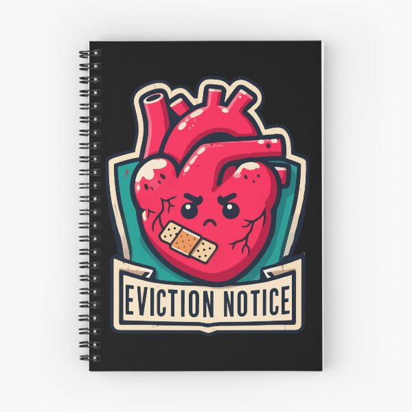 Item preview, Heart Transplant Eviction Notice Badge designed and sold by TomFrontierArt.