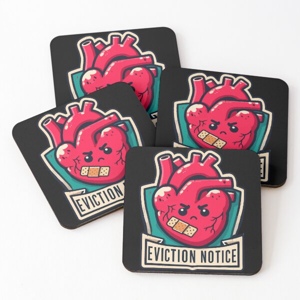 Item preview, Heart Transplant Eviction Notice Badge designed and sold by TomFrontierArt.