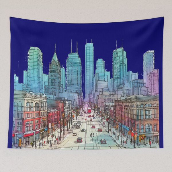 Item preview, Toronto 3D Highway 401 & Younge ST North York Sketch Art , designed and sold by PaintMeWorld.