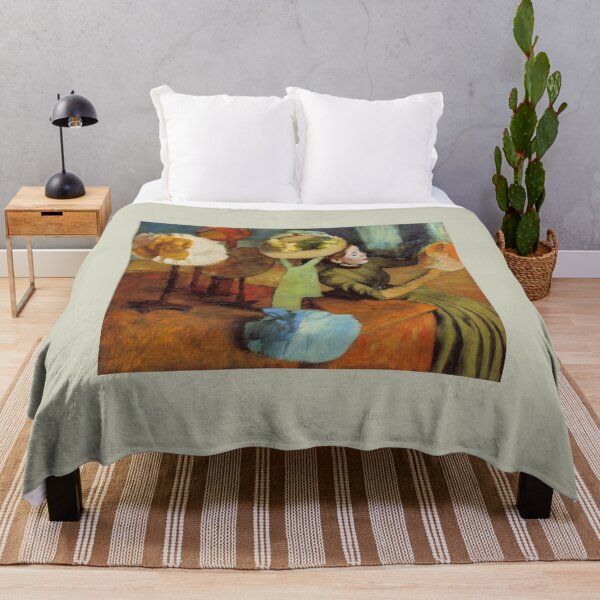 Item preview, The Millinery Shop Woman with Hats Edgar Degas painting designed and sold by ArtUnova.