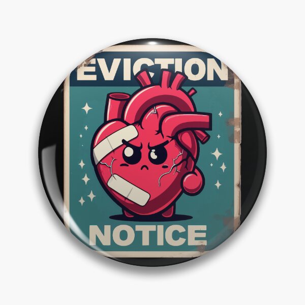 Item preview, Heart Transplant Eviction Notice Retro designed and sold by TomFrontierArt.