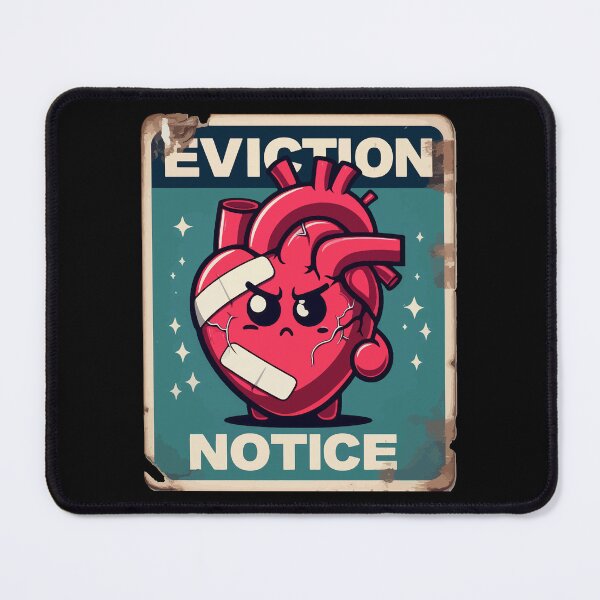 Item preview, Heart Transplant Eviction Notice Retro designed and sold by TomFrontierArt.