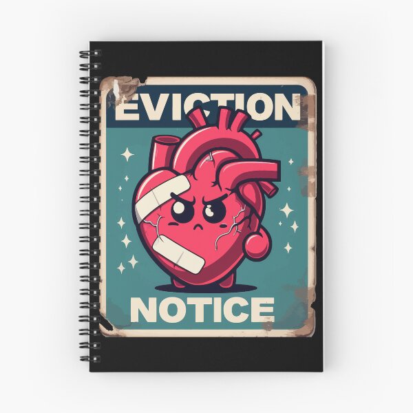 Item preview, Heart Transplant Eviction Notice Retro designed and sold by TomFrontierArt.