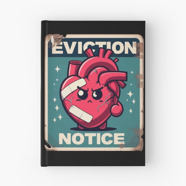 Item preview, Heart Transplant Eviction Notice Retro designed and sold by TomFrontierArt.