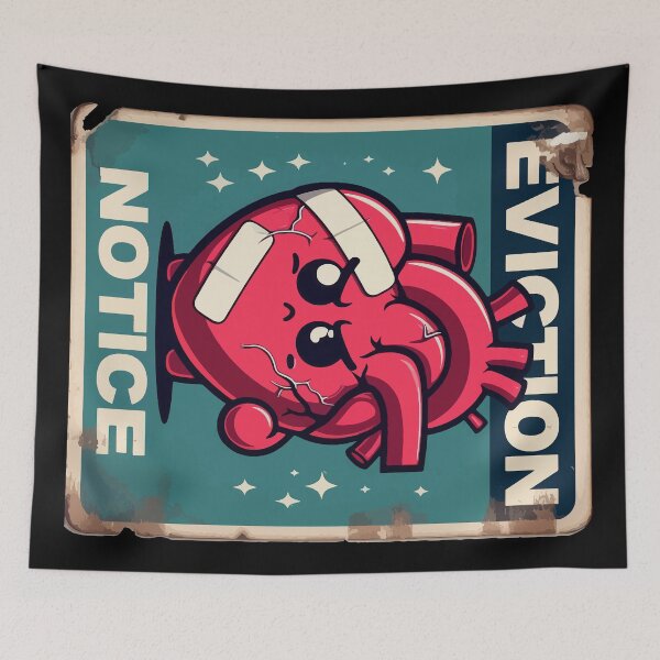 Item preview, Heart Transplant Eviction Notice Retro designed and sold by TomFrontierArt.