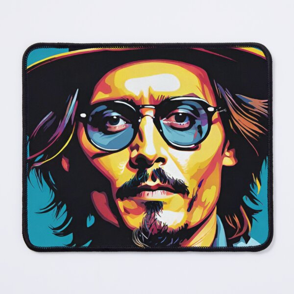 Item preview, johnny depp, fan art, mascot, drawing, art designed and sold by DonnaBlankaArt.