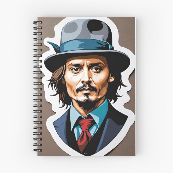 Item preview, johnny depp, fan art, mascot, drawing, art designed and sold by DonnaBlankaArt.