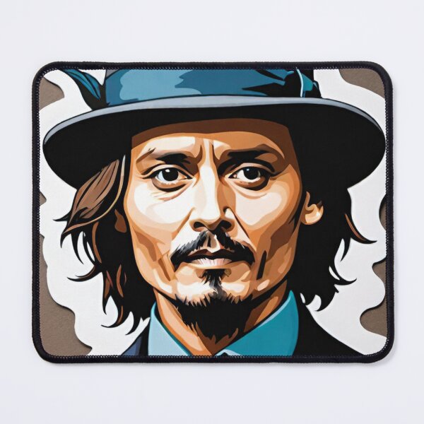 Item preview, johnny depp, fan art, mascot, drawing, art designed and sold by DonnaBlankaArt.