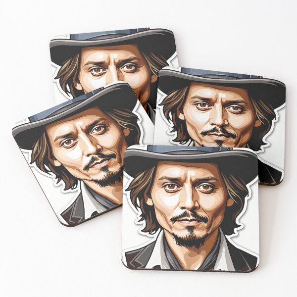 Item preview, johnny depp, fan art, mascot, drawing, art designed and sold by DonnaBlankaArt.