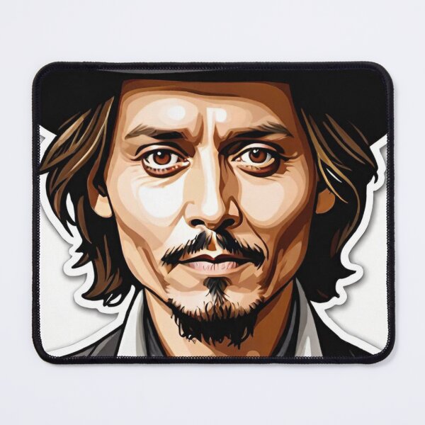 Item preview, johnny depp, fan art, mascot, drawing, art designed and sold by DonnaBlankaArt.