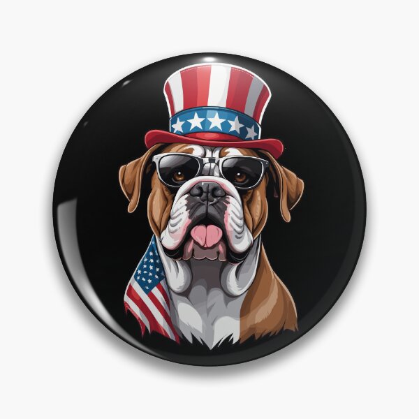 Artikelvorschau, Deutscher Boxer amerikanische Flagge patriotischer Hund entworfen und verkauft von LuminOrb.