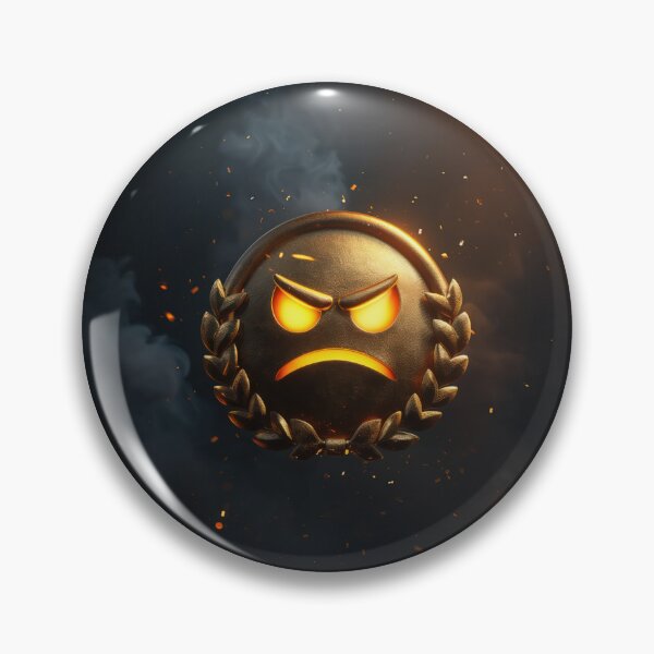 Item preview, Fiery Determination of a Fierce Emoji designed and sold by palmyst.