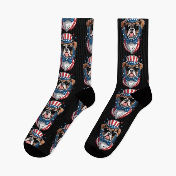 Item preview, American Boxer Patriotic Dog Independence Day designed and sold by LuminOrb.