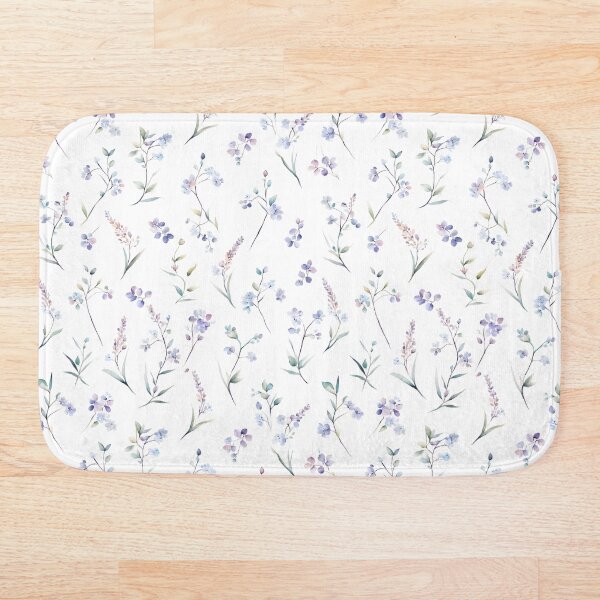 Item preview, Elegant Floral Pattern With Lavender Background Flowers, Flower Pattern Design designed and sold by StickerinoShop.