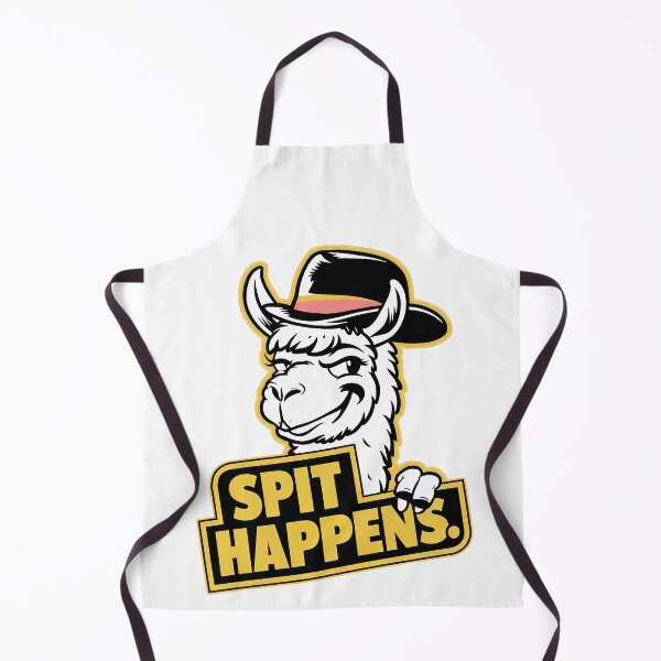 Item preview, Vintage ''Spit Happens'' Funny Llama Kawaii Flute Player T-Shirt designed and sold by Witty Shirts.