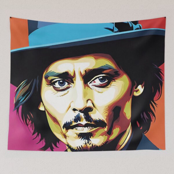 Item preview, johnny depp, fan art, mascot, drawing, art designed and sold by DonnaBlankaArt.