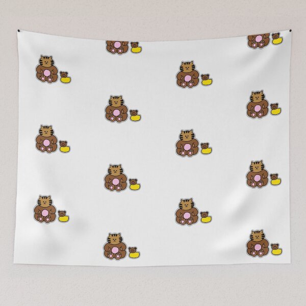 Item preview, a Cat and a Duck in the bear costume designed and sold by superbaechoo.