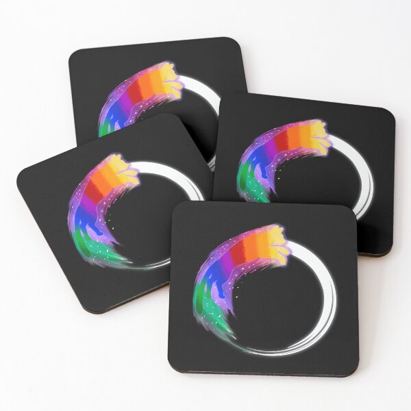 Item preview, Enso Zen Rainbow Cat Spirit Get your balance  designed and sold by BeataY6Art.