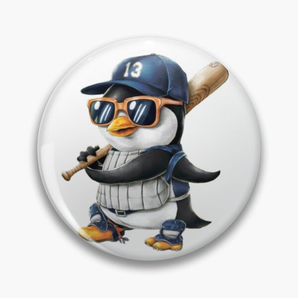 Item preview, Penguin Baseball Panda Playing Baseball Penguin designed and sold by SztylishDesigns.