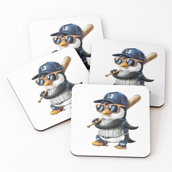 Item preview, Penguin Baseball Panda Playing Baseball Penguin designed and sold by SztylishDesigns.