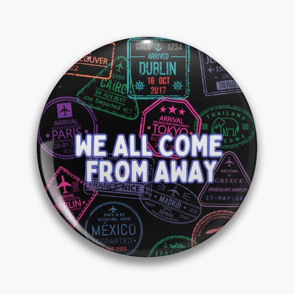 Item preview, We All Come From Away Musical Travel Stamps designed and sold by ArtfulDodger9.