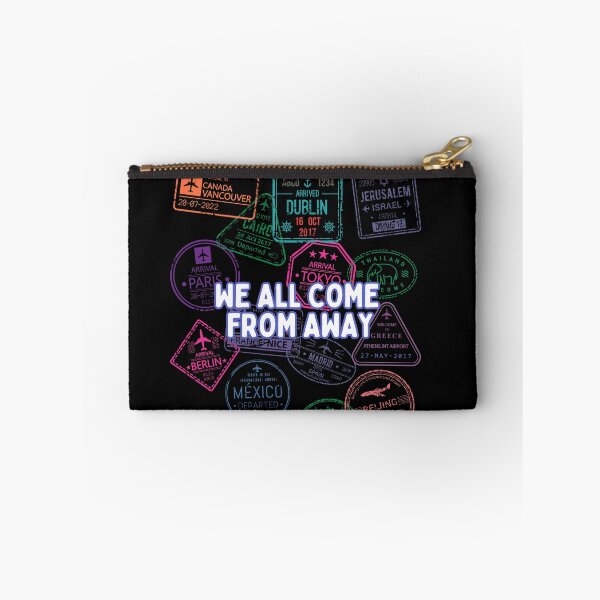 Item preview, We All Come From Away Musical Travel Stamps designed and sold by ArtfulDodger9.