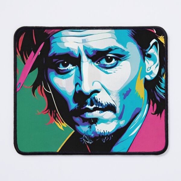 Item preview, johnny depp, fan art, mascot, drawing, art designed and sold by DonnaBlankaArt.