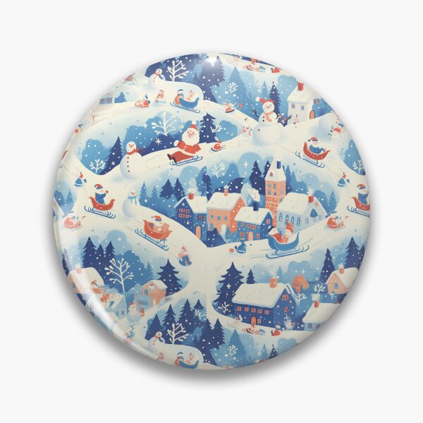Item preview, Magical Christmas Village Patterns designed and sold by Windy-market.