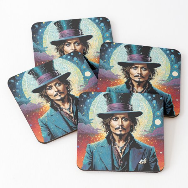 Item preview, johnny depp, fan art, mascot, drawing, art designed and sold by DonnaBlankaArt.