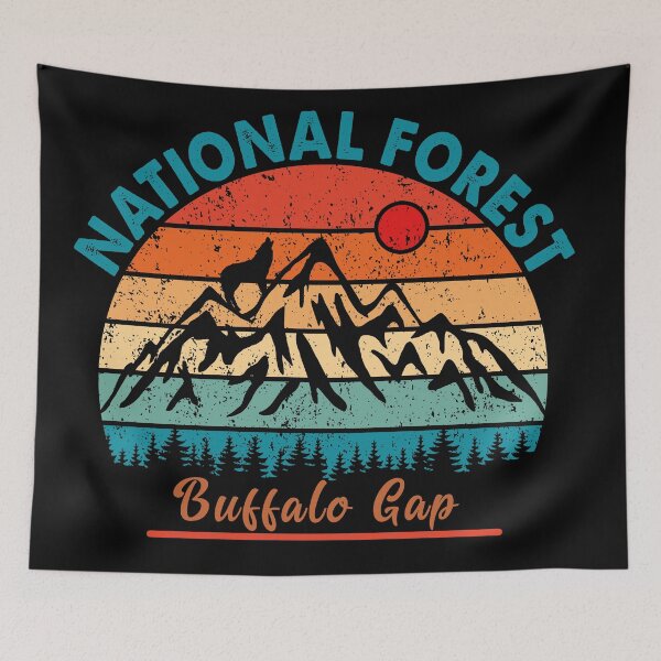 Item preview, Buffalo Gap National Grassland designed and sold by graphic-map.