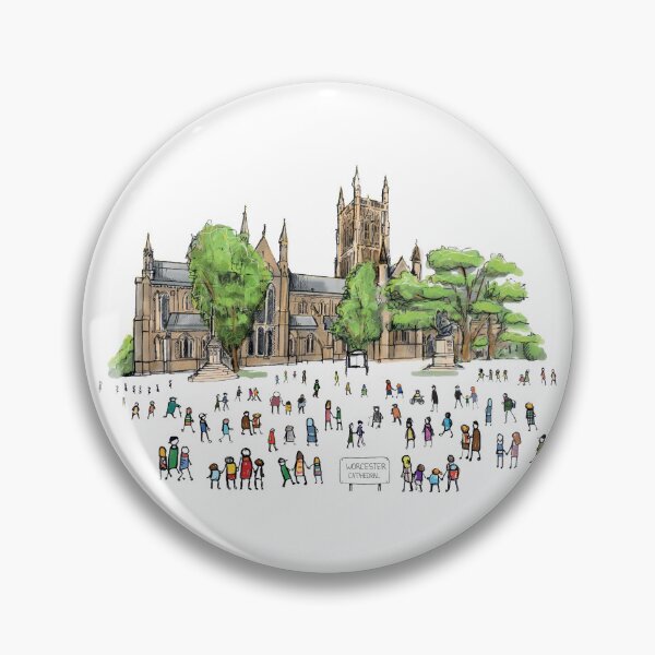 Item preview, Worcester Cathedral, Illustrated Tribute designed and sold by FoleyPottery.