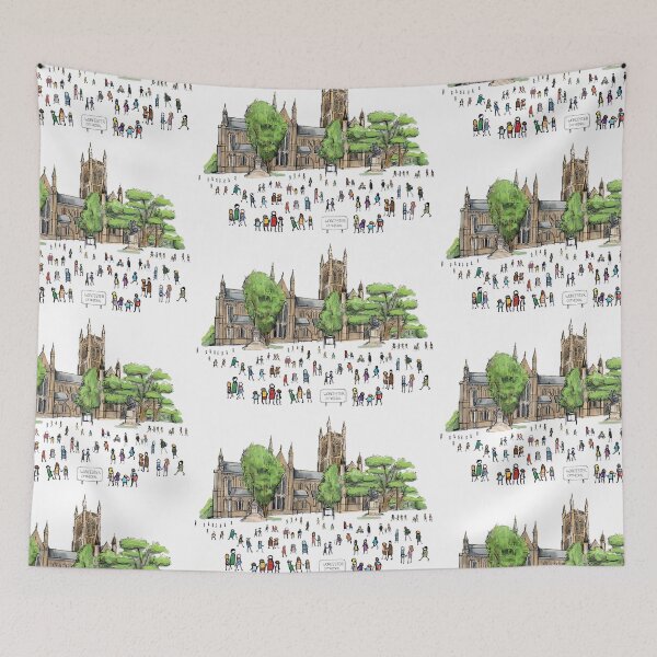Item preview, Worcester Cathedral, Illustrated Tribute designed and sold by FoleyPottery.
