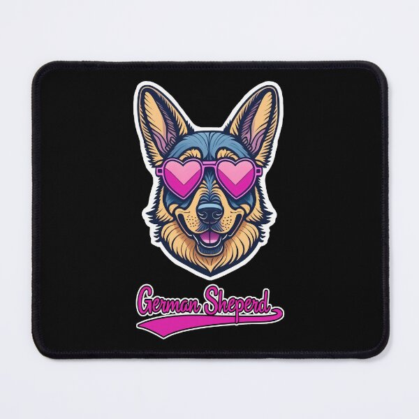Item preview, German Sheperd in Heart Shaped Sunglasses designed and sold by KellysComColors.