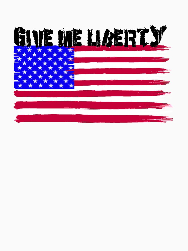Give Me Liberty Patriotic U.S. Flag by Rightbrainwoman