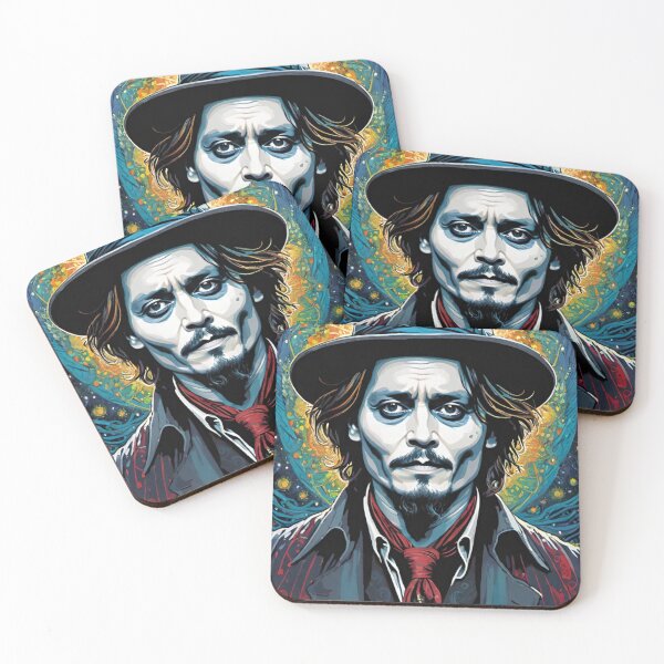 Item preview, johnny depp, fan art, mascot, drawing, art designed and sold by DonnaBlankaArt.