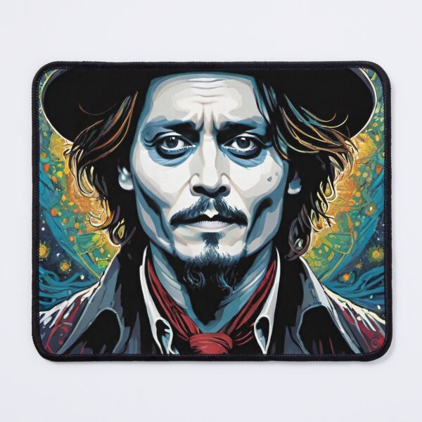 Item preview, johnny depp, fan art, mascot, drawing, art designed and sold by DonnaBlankaArt.