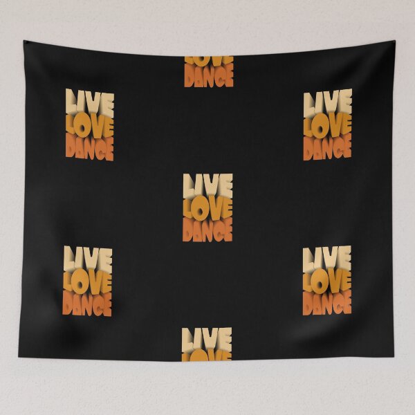 Item preview, Live Love Dance 3D Typography designed and sold by trepiu.