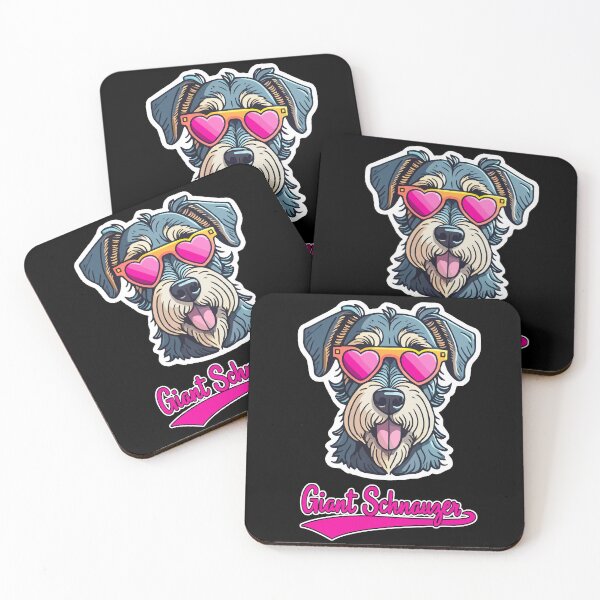 Item preview, Giant Schnauzer in Heart Shaped Sunglasses designed and sold by KellysComColors.