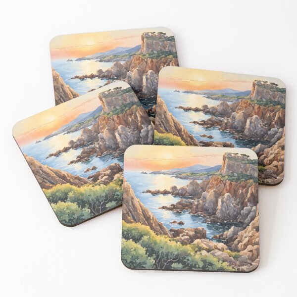 Item preview, Cap de Creus: Watercolor Coastal Catalonia's Rugged Beauty designed and sold by LSVart.