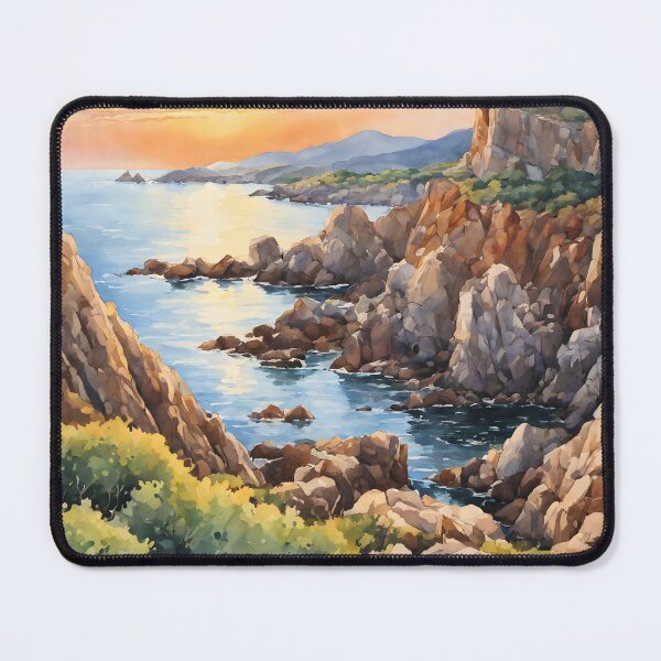 Item preview, Cap de Creus: Watercolor Coastal Catalonia's Rugged Beauty designed and sold by LSVart.