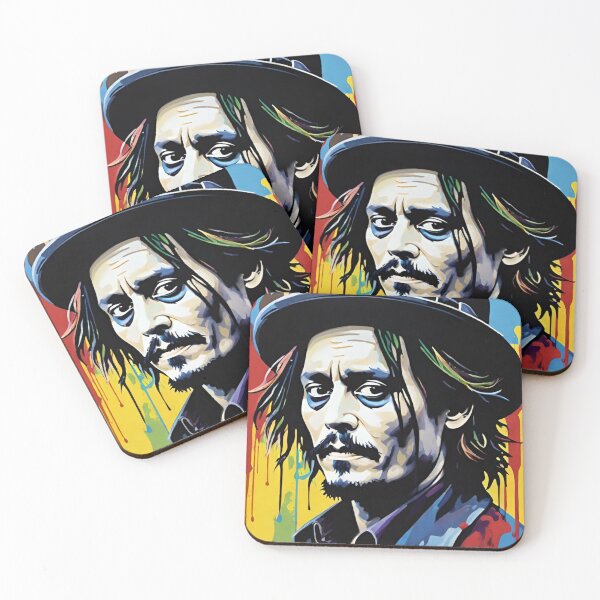 Item preview, johnny depp, fan art, mascot, drawing, art designed and sold by DonnaBlankaArt.