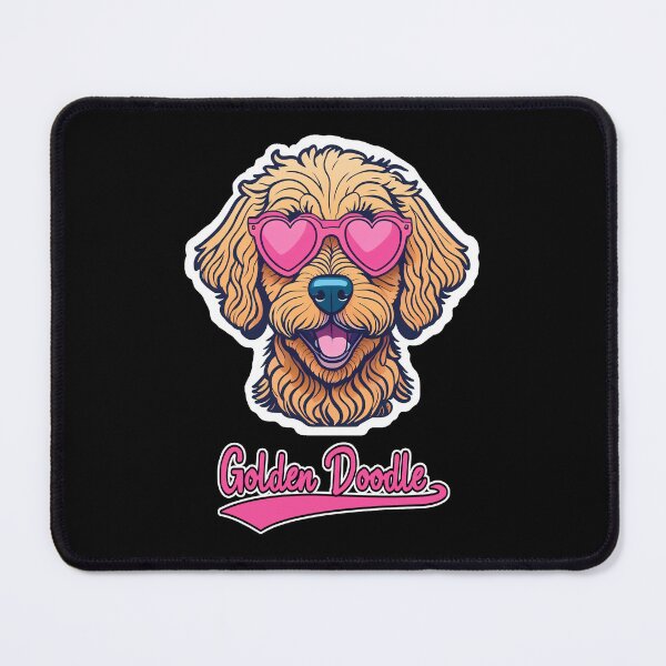 Item preview, Golden Doodle in Heart Shaped Sunglasses designed and sold by KellysComColors.