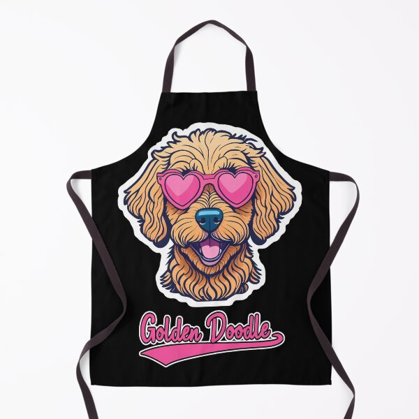 Item preview, Golden Doodle in Heart Shaped Sunglasses designed and sold by KellysComColors.