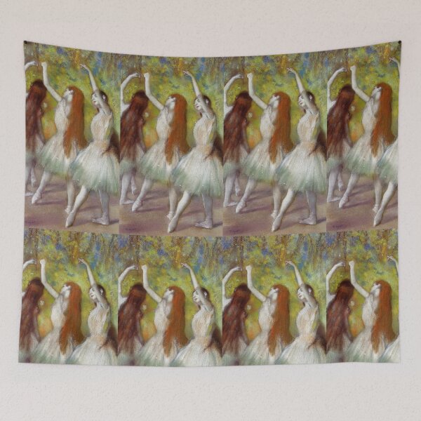 Item preview, Dancers in Green Ballet Dancer Ballerinas Edgar Degas painting designed and sold by ArtUnova.