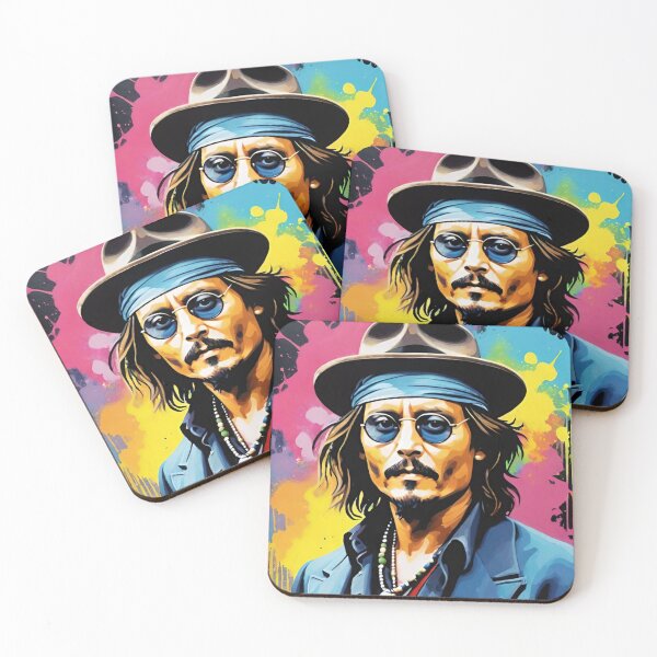 Item preview, johnny depp, fan art, mascot, drawing, art designed and sold by DonnaBlankaArt.