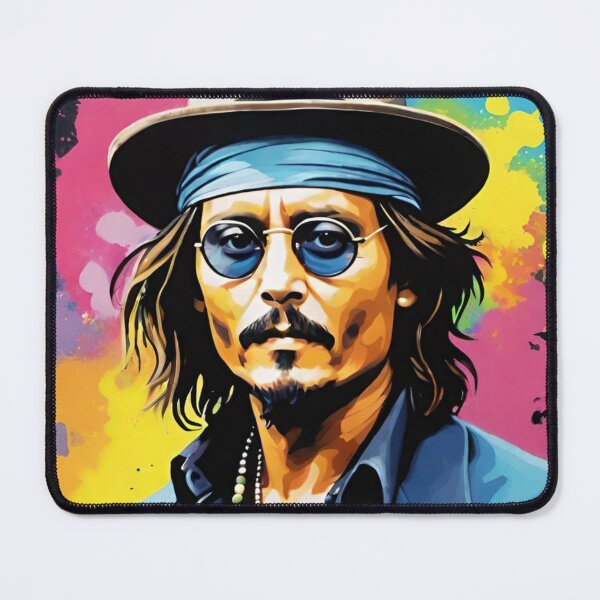 Item preview, johnny depp, fan art, mascot, drawing, art designed and sold by DonnaBlankaArt.