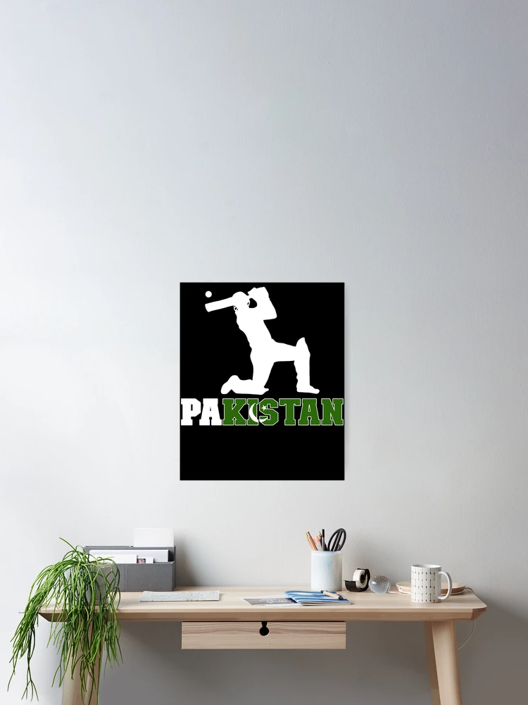Imagen 2 de 3, Póster con la obra Pakistan Flag Cricket Player Cricket Fans Pakistan Cricket Gear, diseñada y vendida por DynamicDesign.
