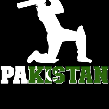 Imagen de la obra Pakistan Flag Cricket Player Cricket Fans Pakistan Cricket Gear de DynamicDesign