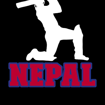 Vorschaubild zum Design Nepal Flag Cricket Player Nepal Cricket Fan Nepal Cricket Gear von DynamicDesign