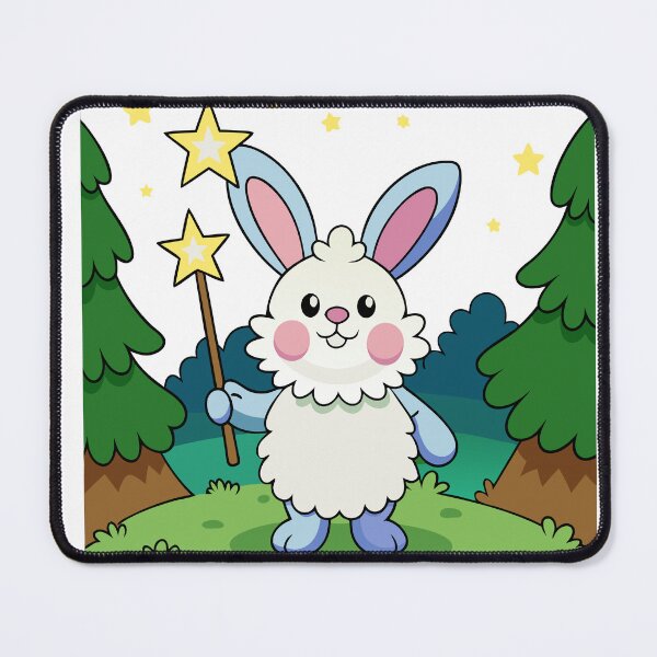Item preview, Fluffy Bunny Making Stars Twinkle designed and sold by omerfdln34.